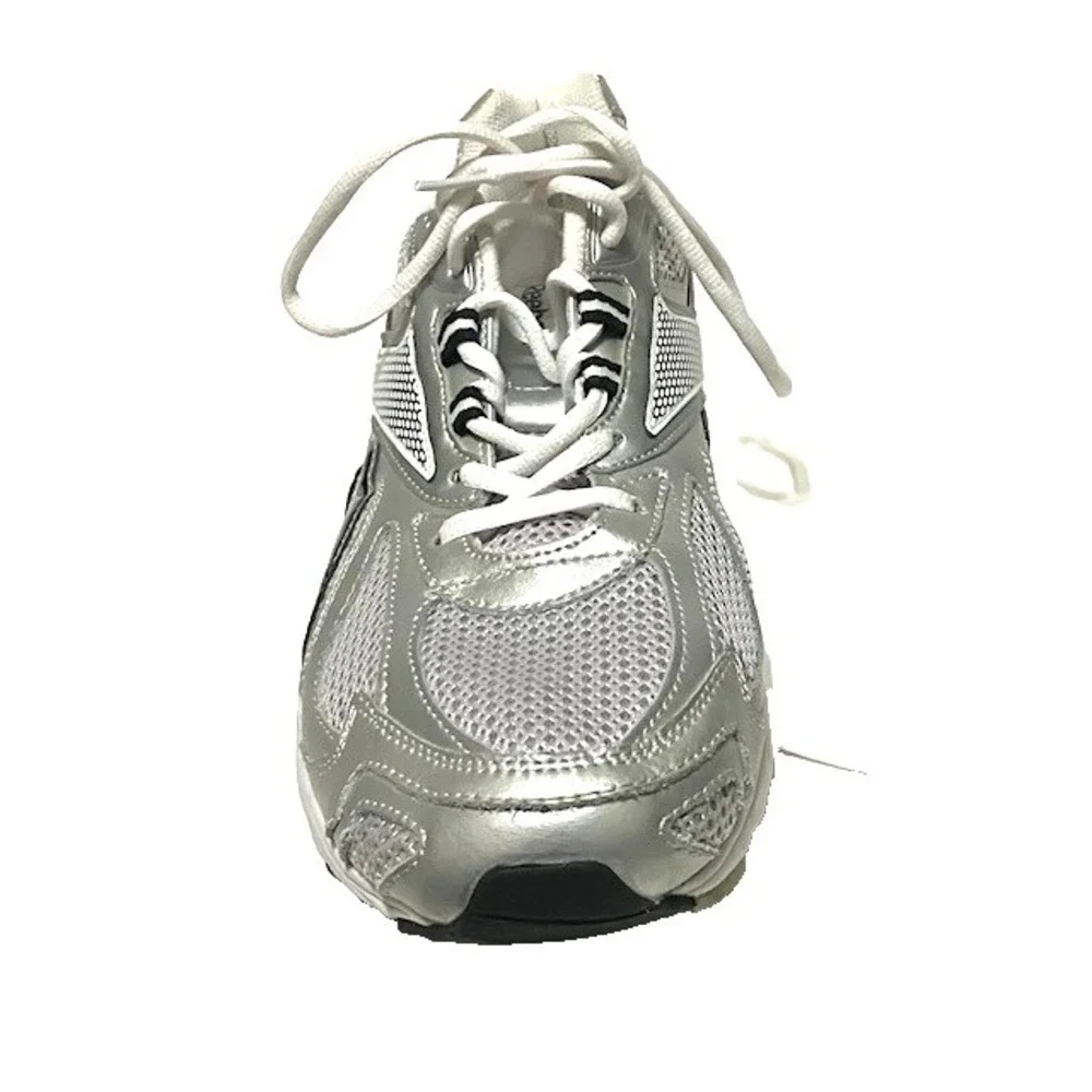 Reebok Men's Pheehan Running Tennis Shoes Silver and Black Size 14 Shoe